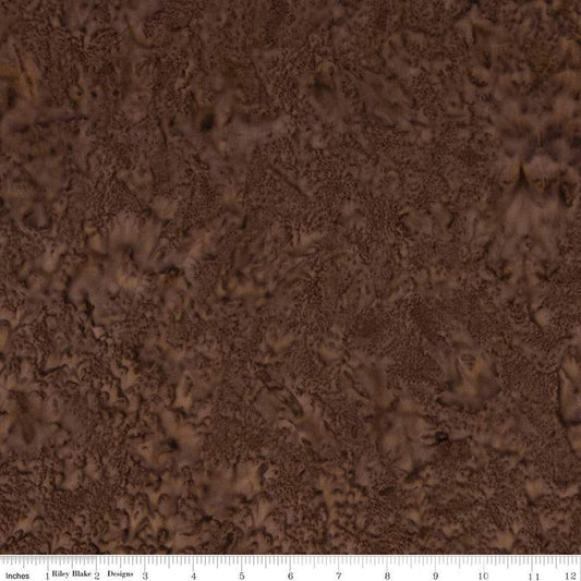 DEAL Batiks Expressions Hand-Dyes BTHH197 Coffee - Riley Blake Designs - Hand-Dyed Print - Quilting Cotton Fabric