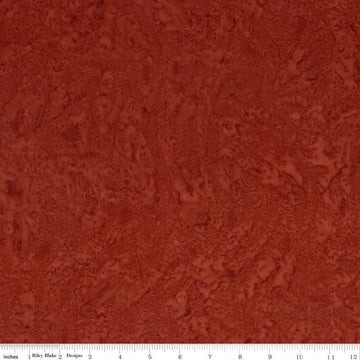 Fat Quarter End of Bolt - Batiks Expressions Hand-Dyes BTHH196 Rust - Riley Blake Designs - Hand-Dyed Print - Quilting Cotton Fabric