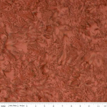 26" End of Bolt - CLEARANCE Batiks Expressions Hand-Dyes BTHH195 Russet - Riley Blake Designs - Hand-Dyed Print - Quilting Cotton Fabric