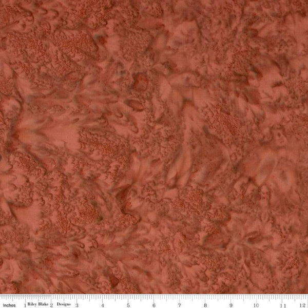 SALE Batiks Expressions Hand-Dyes BTHH195 Russet - Riley Blake Designs - Hand-Dyed Print - Quilting Cotton Fabric