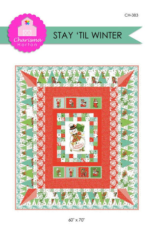 SALE Stay 'Til Winter Panel Quilt PATTERN P161 by Charisma Horton - Riley Blake Designs - INSTRUCTIONS Only - Piecing Christmas