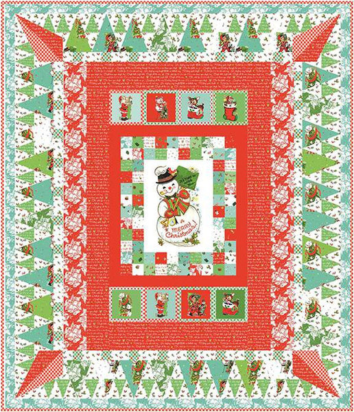 SALE Stay 'Til Winter Panel Quilt PATTERN P161 by Charisma Horton - Riley Blake Designs - INSTRUCTIONS Only - Piecing Christmas