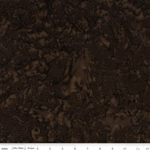 SALE Batiks Expressions Hand-Dyes BTHH193 Deep Brown - Riley Blake Designs - Hand-Dyed Print - Quilting Cotton Fabric