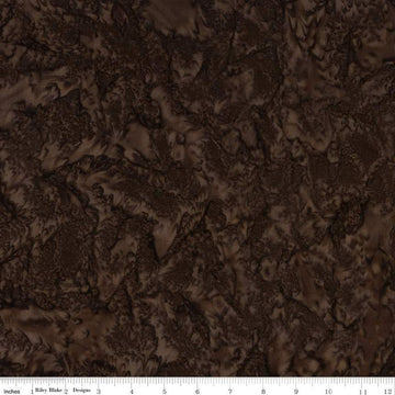 SALE Batiks Expressions Hand-Dyes BTHH192 Espresso - Riley Blake Designs - Hand-Dyed Print - Quilting Cotton Fabric