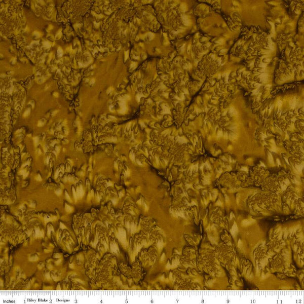 SALE Batiks Expressions Hand-Dyes BTHH187 Golden Brown - Riley Blake Designs - Hand-Dyed Print - Quilting Cotton Fabric