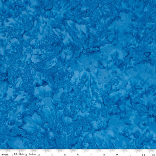 SALE Batiks Expressions Hand-Dyes BTHH175 Caribbean - Riley Blake Designs - Hand-Dyed Print - Quilting Cotton Fabric