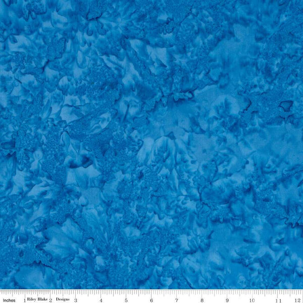 SALE Batiks Expressions Hand-Dyes BTHH175 Caribbean - Riley Blake Designs - Hand-Dyed Print - Quilting Cotton Fabric