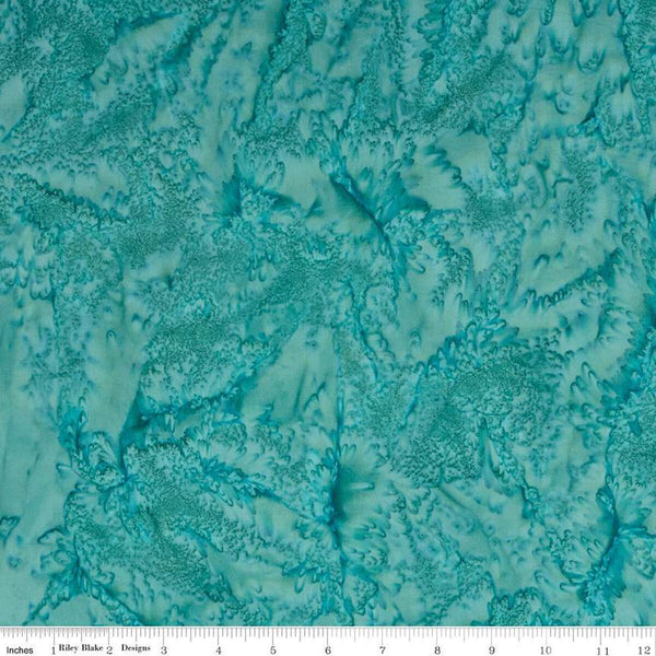 Batiks Expressions Hand-Dyes BTHH168 Light Teal - Riley Blake Designs - Hand-Dyed Print - Quilting Cotton Fabric