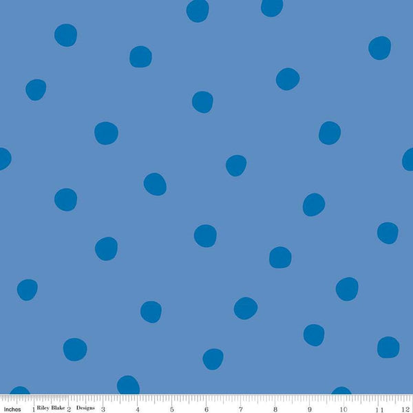 SALE Sunny Skies Dots C14631 Dusk - Riley Blake Designs - Polka Dot Dotted Tone-on-Tone - Quilting Cotton Fabric