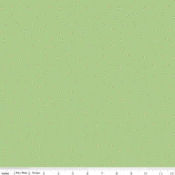 SALE Sunny Skies Seeds C14637 Green - Riley Blake Designs - Sunflower Seeds - Quilting Cotton Fabric