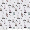 SALE Little Witch Witches Socks Smoke Gray Halloween Fabric - C14561 Riley Blake Quilting Cotton Fabric