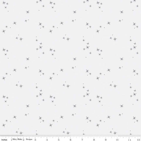 Little Witch Spider Dots C14566 Smoke - Riley Blake Designs - Spiders Dot Dotted Tone-on-Tone  - Quilting Cotton Fabric