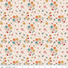SALE Autumn Floral C14650 Latte - Riley Blake Designs - Lori Holt - Flowers Blossoms - Quilting Cotton Fabric