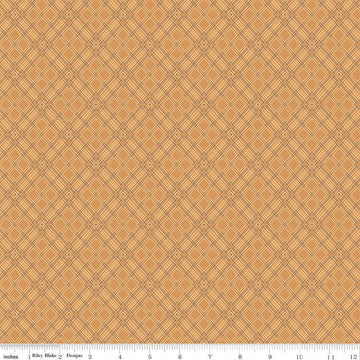 SALE Autumn Plaid C14651 Marigold - Riley Blake Designs - Lori Holt - Diagonal - Quilting Cotton Fabric