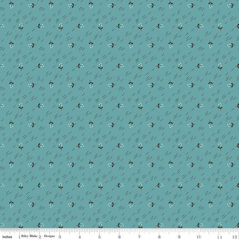 SALE Autumn Berries C14652 Raindrop by Riley Blake Designs - Lori Holt - Floral Flowers - Quilting Cotton Fabric
