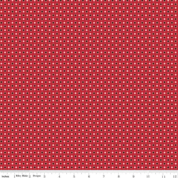 SALE Autumn Dots C14657 Schoolhouse by Riley Blake Designs - Lori Holt - Dot Dotted - Quilting Cotton Fabric