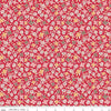 SALE Autumn Cosmos C14659 Riley Red - Riley Blake Designs - Lori Holt - Floral Flowers  - Quilting Cotton Fabric