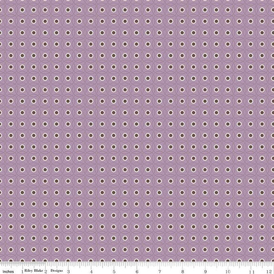 SALE Autumn Sunflowers C14666 Taffy - Riley Blake Designs - Lori Holt - Floral Flowers Circles - Quilting Cotton Fabric