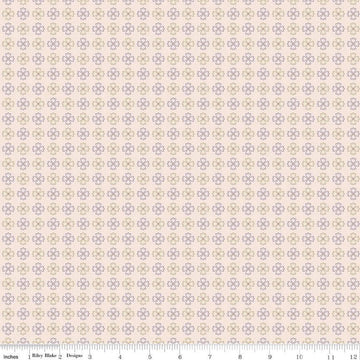 SALE Autumn Kerchief C14668 Latte - Riley Blake Designs - Lori Holt - Geometric Flowers - Quilting Cotton Fabric