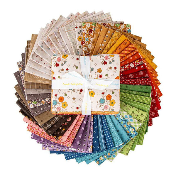 Autumn Fat Quarter Bundle 52 pieces - Riley Blake Designs - Pre cut Precut - Lori Holt - Quilting Cotton Fabric