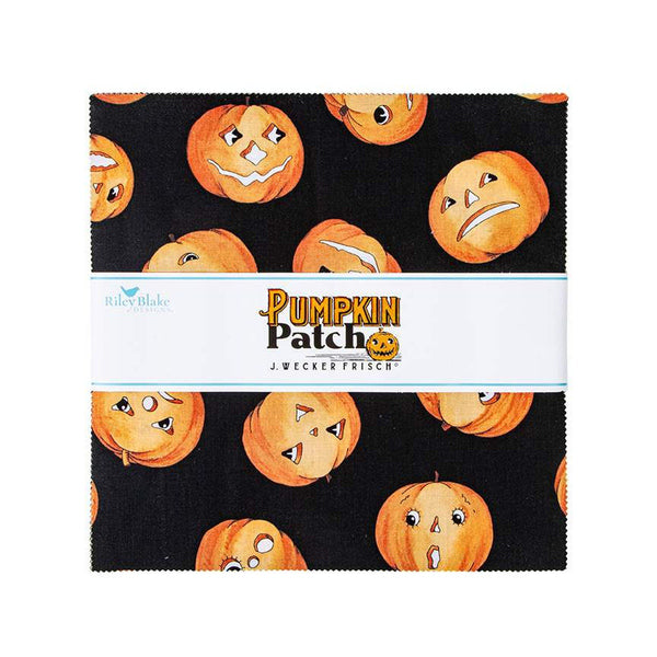 SALE Pumpkin Patch Layer Cake 10" Stacker Bundle - Riley Blake Designs - 42 piece Precut Pre cut - Halloween - Quilting Cotton Fabric