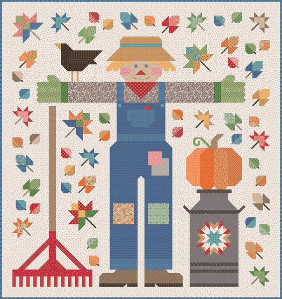 SALE The Quilted Scarecrow Quilt PATTERN P051 by Lori Holt - Riley Blake Designs - INSTRUCTIONS Only - It's Sew Emma - Piecing