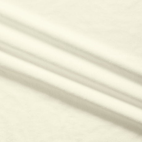 SALE Silky MINKY Solid 60" Wide Width 7580 Ivory - QT Fabrics - Low Stretch Low Fluff - 100% Polyester