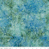 32" End of Bolt - Batiks Expressions Bayou Blues BTHH1234 Marina - Riley Blake Designs - Hand-Dyed Tjaps Print - Quilting Cotton Fabric