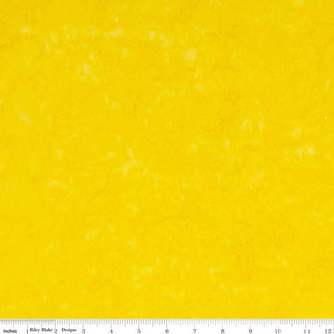 SALE Batiks Expressions Hand-Dyes BTHH139 Yellow - Riley Blake Designs - Hand-Dyed Print - Quilting Cotton Fabric