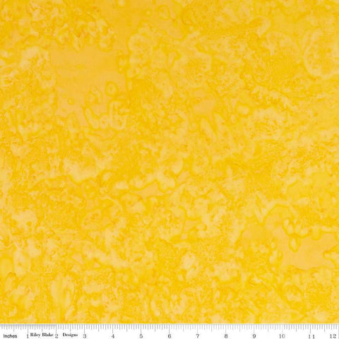 SALE Batiks Expressions Hand-Dyes BTHH138 Daffodil - Riley Blake Designs - Hand-Dyed Print - Quilting Cotton Fabric