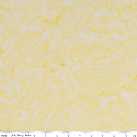 SALE Batiks Expressions Hand-Dyes BTHH137 Pale Yellow - Riley Blake Designs - Hand-Dyed Print - Quilting Cotton Fabric