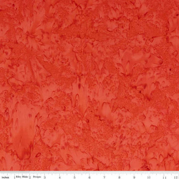 SALE Batiks Expressions Hand-Dyes BTHH134 Blood Orange - Riley Blake Designs - Hand-Dyed Print - Quilting Cotton Fabric