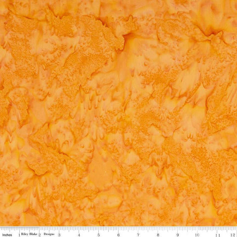 SALE Batiks Expressions Hand-Dyes BTHH129 Peach - Riley Blake Designs - Hand-Dyed Print - Quilting Cotton Fabric