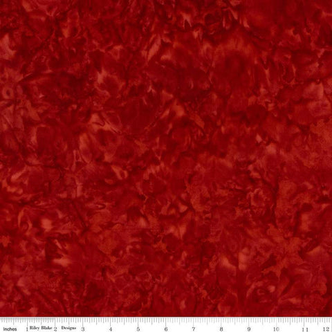 SALE Batiks Expressions Hand-Dyes BTHH119 Soft Red 1 - Riley Blake Designs - Hand-Dyed Print - Quilting Cotton Fabric