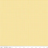 30" End of Bolt - Gone Glamping PRINTED Gingham C14795 Yellow - Riley Blake - 1/8" Checkered Check Camping - Quilting Cotton Fabric
