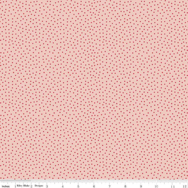 Gone Glamping Dots C14796 Pink - Riley Blake Designs - Dot Dotted Camping - Quilting Cotton Fabric