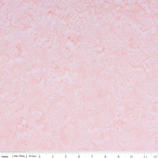 Batiks Expressions Hand-Dyes BTHH114 Soft Pink - Riley Blake Designs - Hand-Dyed Print - Quilting Cotton Fabric