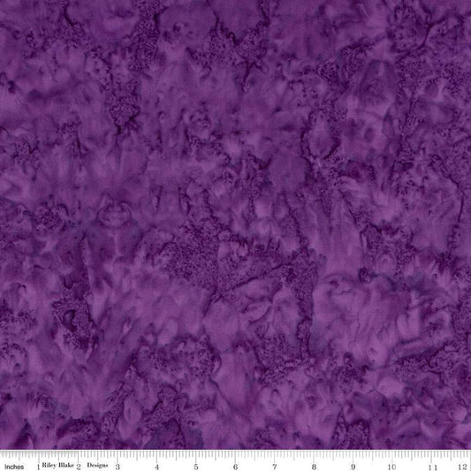 DEAL Batiks Expressions Hand-Dyes BTHH111 Grape 3 - Riley Blake Designs - Hand-Dyed Print - Quilting Cotton Fabric