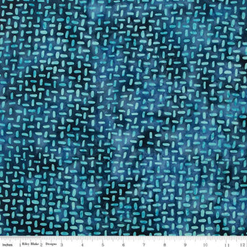 SALE Batiks Expressions That Summer Feelin' BTHH1219 Deep End - Riley Blake Designs - Hand-Dyed Tjaps Print - Quilting Cotton