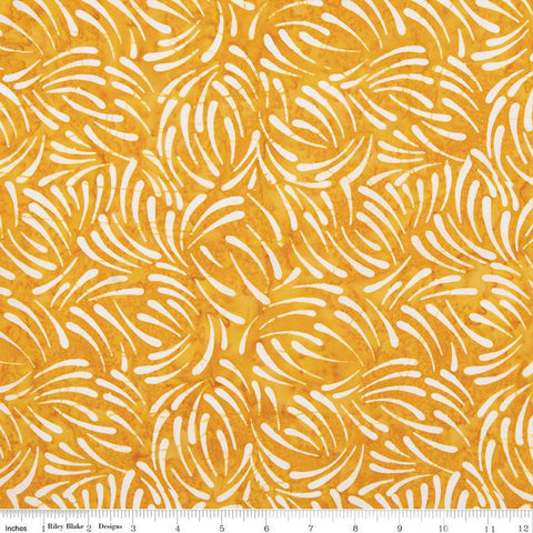 Batiks Expressions That Summer Feelin' BTHH1205 Honey - Riley Blake Designs - Hand-Dyed Tjaps Print - Quilting Cotton