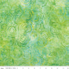SALE Batiks Expressions That Summer Feelin' BTAP1214 Sea Green - Riley Blake Designs - Hand-Dyed Tjaps Print - Quilting Cotton