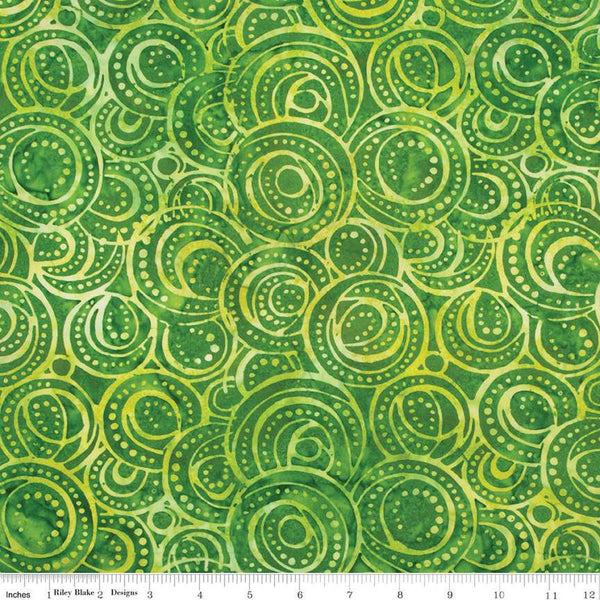 SALE Batiks Expressions That Summer Feelin' BTAP1212 Go - Riley Blake Designs - Hand-Dyed Tjaps Print - Quilting Cotton