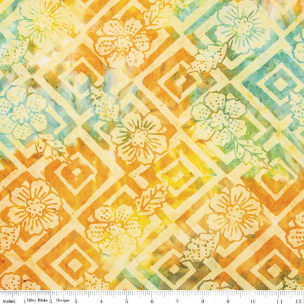 SALE Batiks Expressions That Summer Feelin' BTAP1206 Beach Towel - Riley Blake Designs - Hand-Dyed Tjap Print - Quilting Cotton Fabric