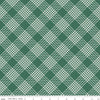 35" End of Bolt - Merry Little Christmas Plaid C14844 Green - Riley Blake Designs - Diagonal - Quilting Cotton Fabric