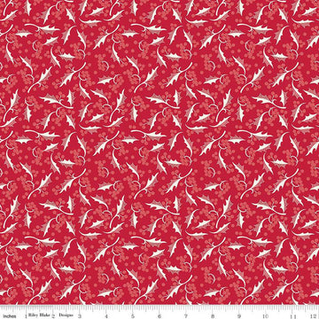 Merry Little Christmas Holly C14845 Red - Riley Blake Designs - Holly Berries - Quilting Cotton Fabric