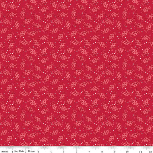 Merry Little Christmas Peppermint C14846 Red - Riley Blake Designs - Candy Peppermints - Quilting Cotton Fabric
