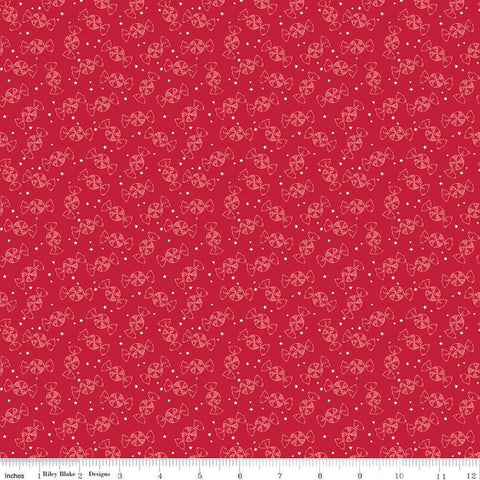 SALE Merry Little Christmas Peppermint C14846 Red by Riley Blake Designs - Candy Peppermints - Quilting Cotton Fabric