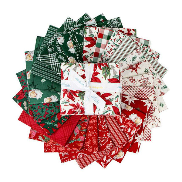 Merry Little Christmas Fat Quarter Bundle 25 pieces - Riley Blake Designs - Pre cut Precut - Quilting Cotton Fabric