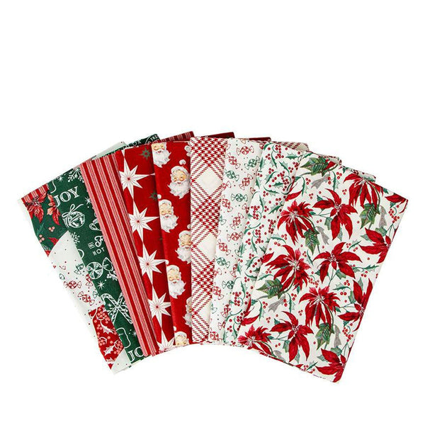 SALE Merry Little Christmas One-Yard Bundle Cream 9 Pieces - Riley Blake Designs - Pre cut Precut - One-Yard Bundle - Quilting Cotton Fabric