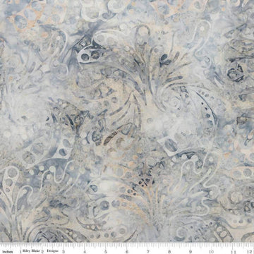 Fat Quarter End of Bolt - SALE Batiks Expressions Breathe BTAP818 Storm Cloud - Riley Blake - Hand-Dyed Print - Quilting Cotton Fabric